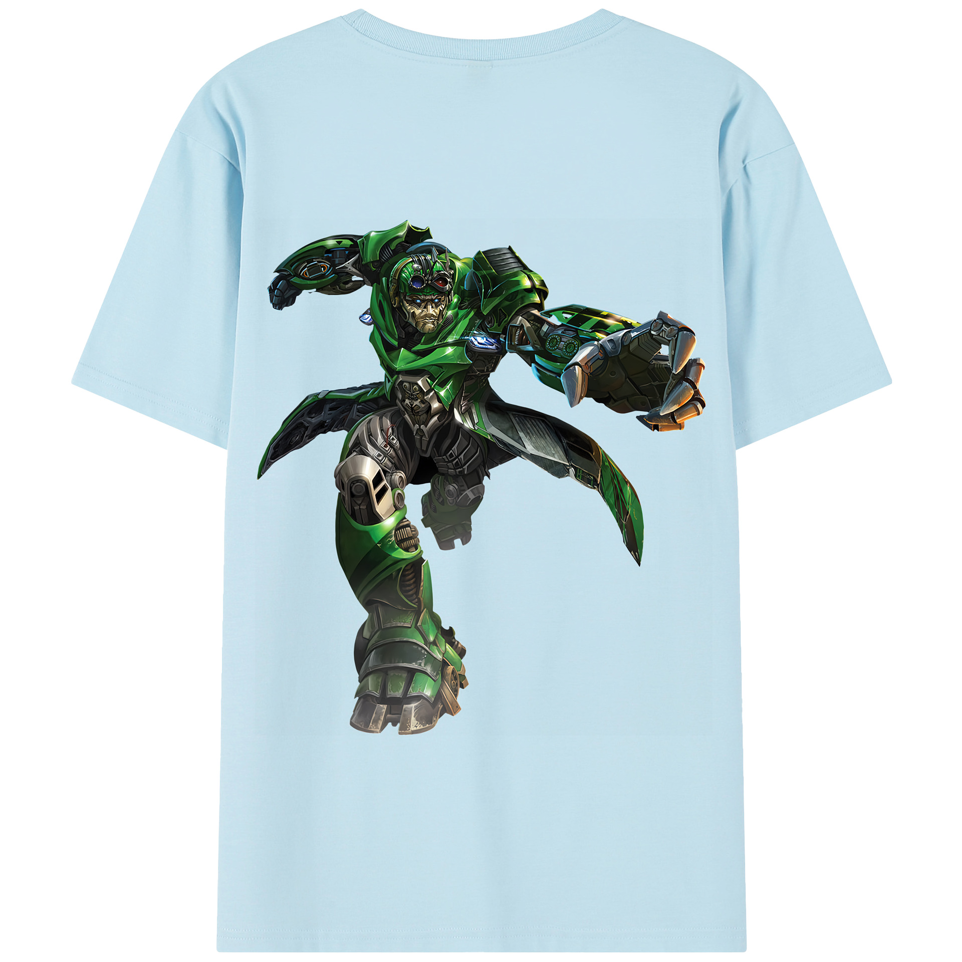 （画像用） Transformers トランスフォーマー 綿100％半袖Tシャツ（背面プリント）